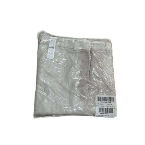 NWT J CREW Tall Kaya pant in stretch linen blend in Flax Ivory - Picture 8 of 8